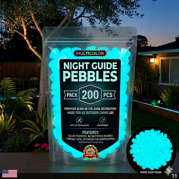 🔥Last Day 49% OFF🔥-🌈Colorful Glow-in-the-Dark Garden Stones