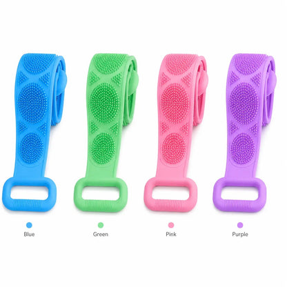 🔥Last Day 49% OFF🔥 - Silicone Bath Brush, Double-Sided Back Scrubber for Body Cleansing & Exfoliating