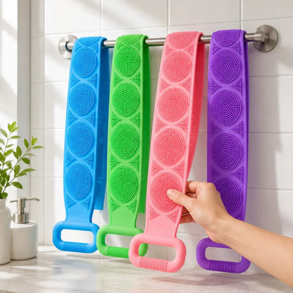🔥Last Day 49% OFF🔥 - Silicone Bath Brush, Double-Sided Back Scrubber for Body Cleansing & Exfoliating