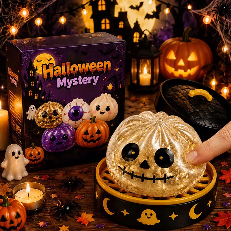 🔥Last Day 49% OFF -🎃 Halloween Dumpling Squeeze Squishy Toy👻☁️