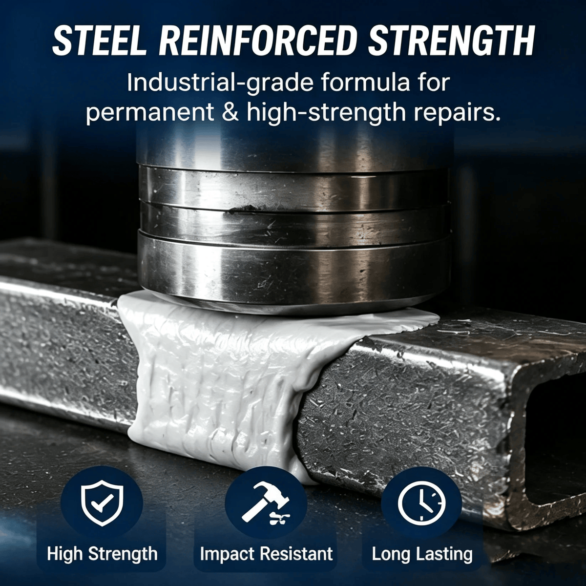 🔥Last Day 49% OFF🔥 - Steel Reinforced Epoxy Putty - Permanent Repair for Metal, Wood & Concrete