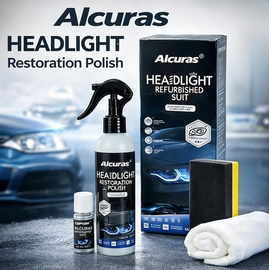 🔥Last Day 49% OFF🔥-🚘Automotive Headlamp Restoration Fluid Kit –💡Suitable for Yellowed or Foggy Lenses & Clear Surfaces | Essential for Home & Garage Use🏠